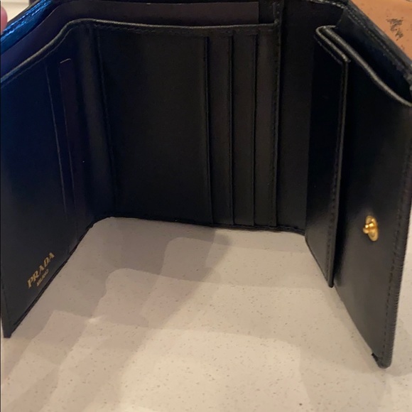 Prada blck Pattina Portafoglio Vitello Move wallet - Picture 3 of 4